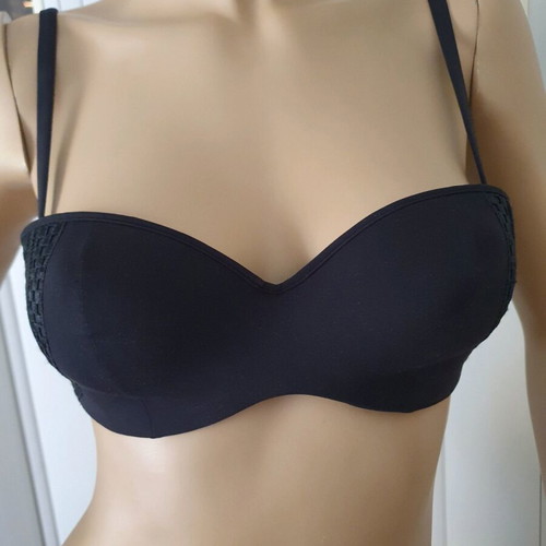Lise Charmel swimwear top new, size 34B, black
