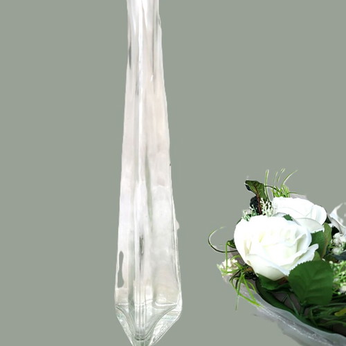 Tall glass vases wedding/baptism decoration set like new