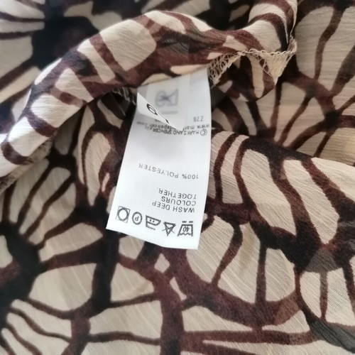 Transparent tunic Marks & Spencer, like new, beige and brown, size XL