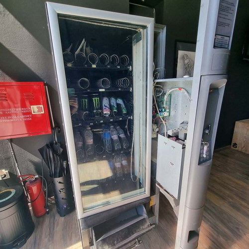 Necta Snakky vending machine used, snack and beverage dispenser
