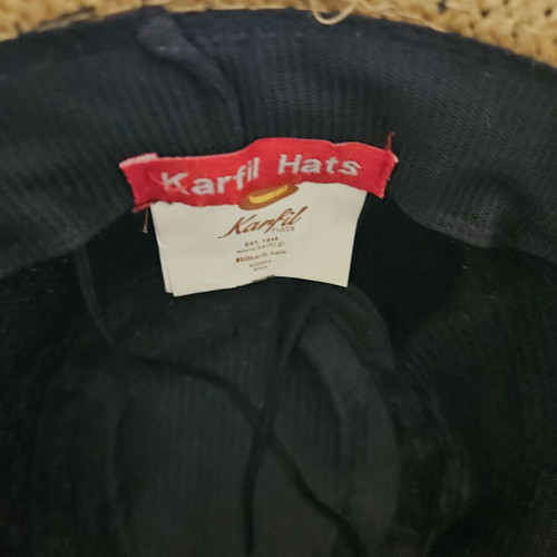 Karfil summer straw hat like new, size small
