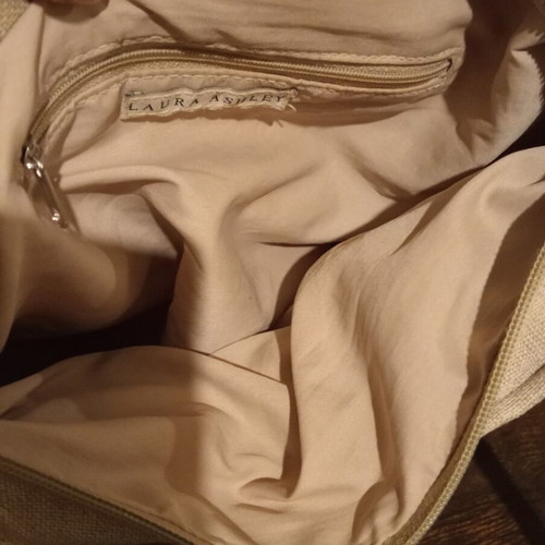 Laura Ashley vintage tote bag 100% linen, new