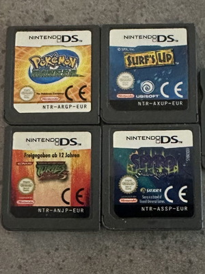 Nintendo DS game cartridges pack of 4: Spyro, Pokémon Ranger, Surf’s Up, Turtles