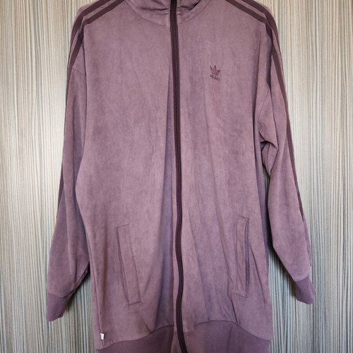 Adidas jacket like new, purple velour, size L