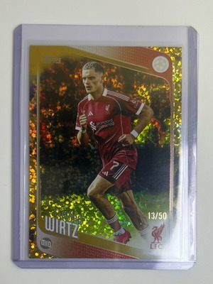 Topps UCC 2025-2026 Florian Wirtz gold κάρτα καινούργια