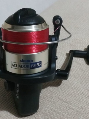 Okuma Aquador F65 fishing reel used with Super Soft Asso line
