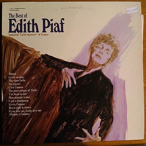 Edith Piaf The Best Of Edith Piaf vinyl record used, pop