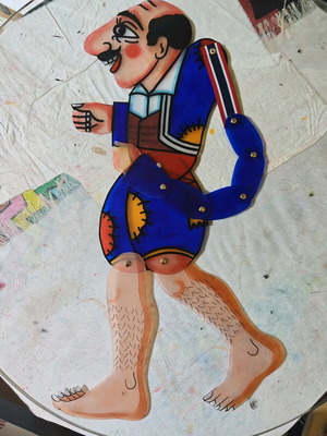 Karagiozis figure professional plastic new 50 cm