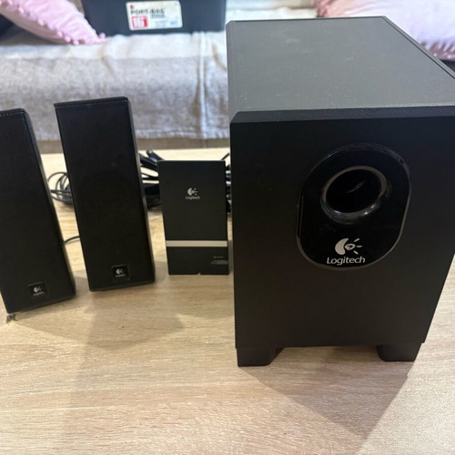 Logitech X-240 ηχεία υπολογιστή μεταχειρισμένα, σετ με subwoofer και χειριστήριο