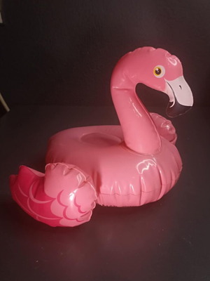 Mini inflatable pink flamingo like new