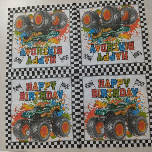 Monster Truck Party Set new with napkins, gift bags, and medals