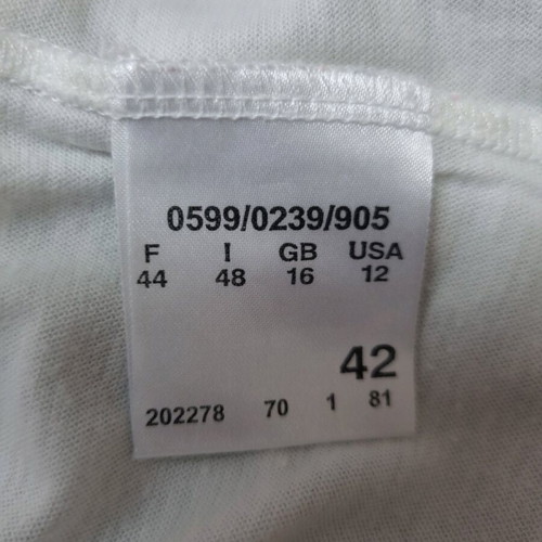 Betty Barclay short-sleeve top like new, grey with white, size UK16