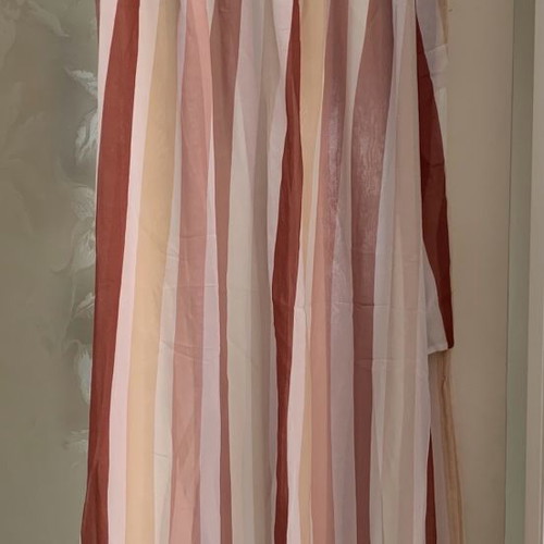 Miss Selfridge pareo new, chiffon striped in beige/pink tones, size M