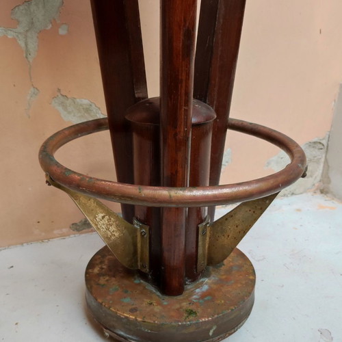 Bar stools used, pack of 6 ship-style, floor-mounted