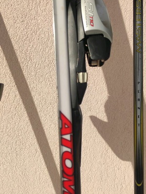 SKI BOOTS + POLE, Atomic Carv. C6 18 Skis. 170Cm. White & Red!!