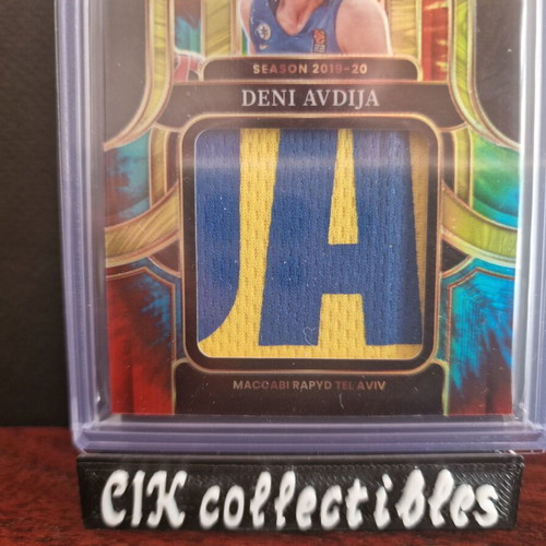 Panini Euroleague Select Maccabi Avdija Jumbo Jersey Patch Tie-Dye