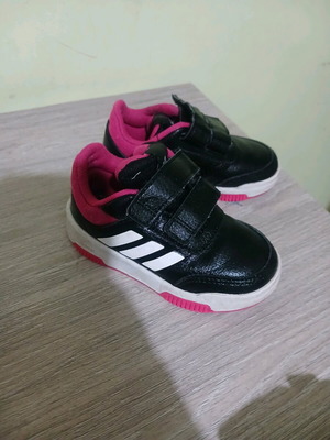 Adidas sneakers like new, size 23, black and pink