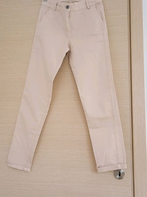Fabric pink pants like new, size S