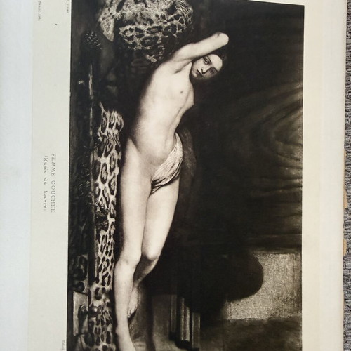 Engraving used, old authentic, 19 x 28 cm