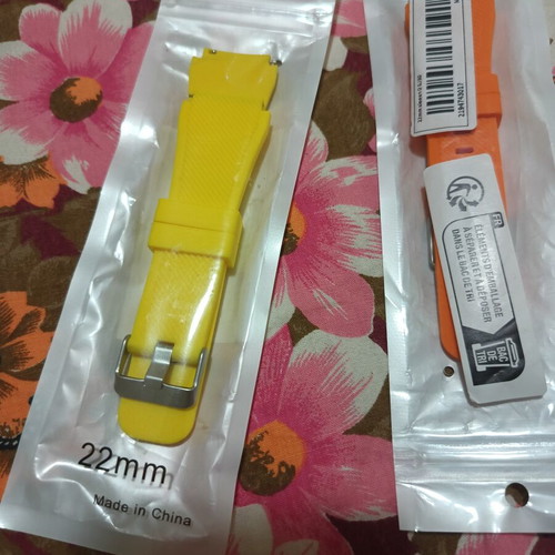 Watch straps like new, set of two, colorful