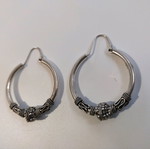 Silver earrings used