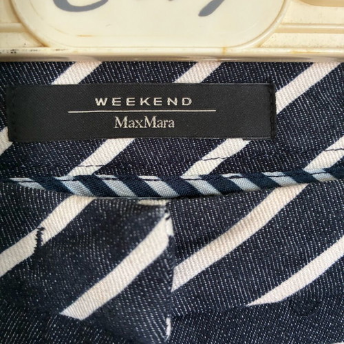 Max Mara Weekend straight trousers like new, white and blue