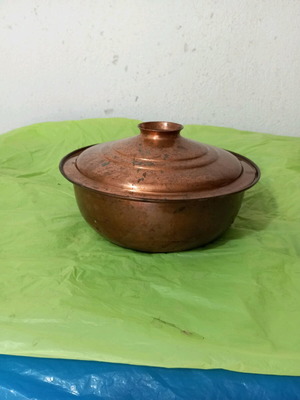 Copper pot used, vintage