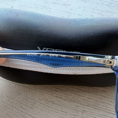 Vogue eyeglass frame like new, blue