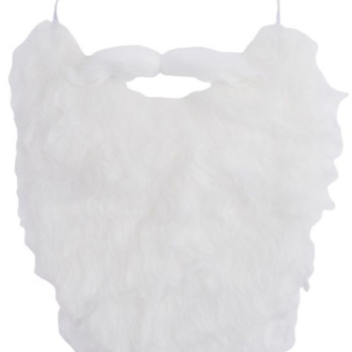 White Santa Claus Beard new, one size