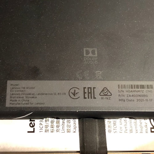 Lenovo TB-X505F tablet used with leather case spare parts