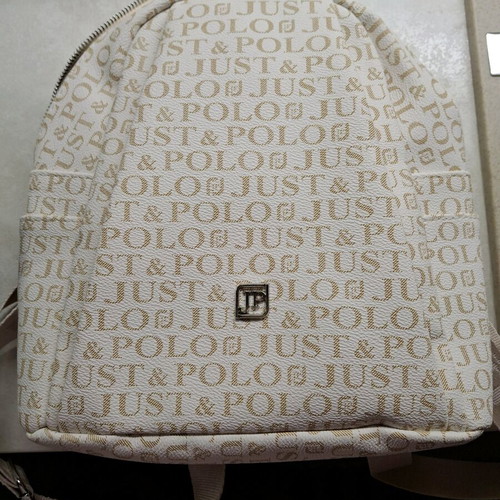 Just & Polo backpack bag new, beige
