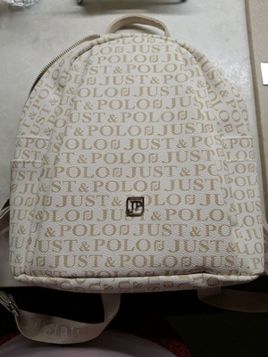 Just & Polo backpack bag new, beige