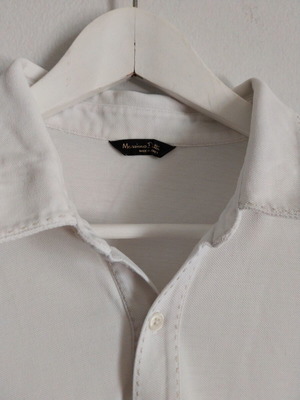 Massimo Dutti men's polo shirt like new, size L, white