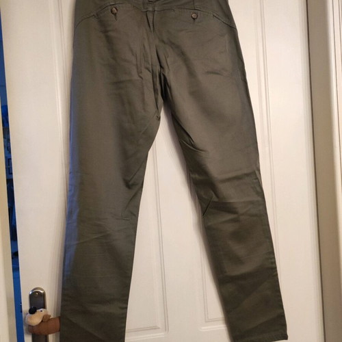 Women's fabric pants like new, dark gray, size L