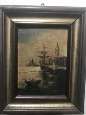 Картина В. Хаджис употребявана, масло върху платно 18x22