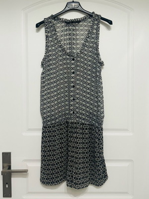 Zara one-piece with print like new, size S, black and white