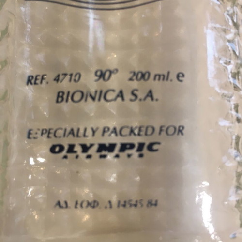 Μπουκάλι αρώματος Grecian Wind Olympic Airways 200 ml σαν καινούργιο, συλλεκτικό