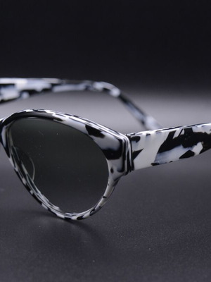 Robert La Roche Mod 277 Sunglasses New Black and White 80s Vintage