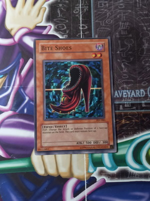 Bite Shoes Yu-Gi-Oh! card near mint condition