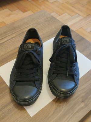 Superdry canvas shoes black like new, casual, size 43