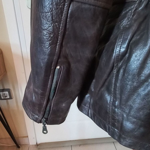 Sky Hawk women's leather jacket Large like new, brown
