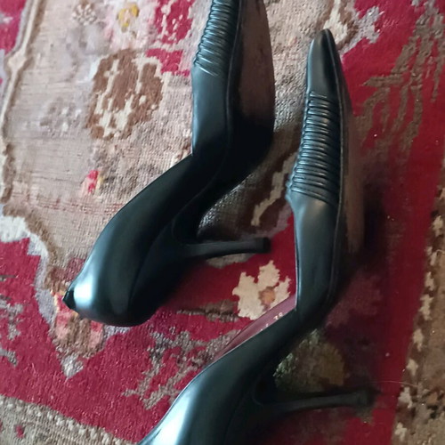 Pura Lopez leather pumps like new, size 38, 19cm heel