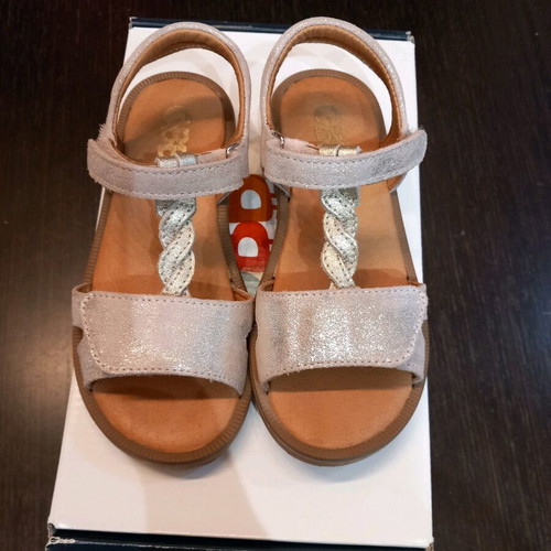 GBB children's sandals size 27 like new, pink gold detail