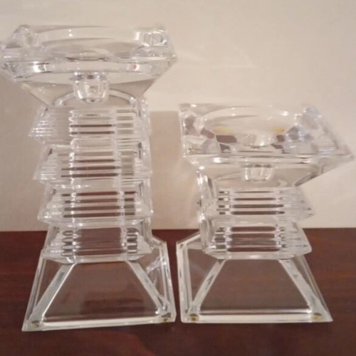Set of 2-in-1 candle holders and vases like new