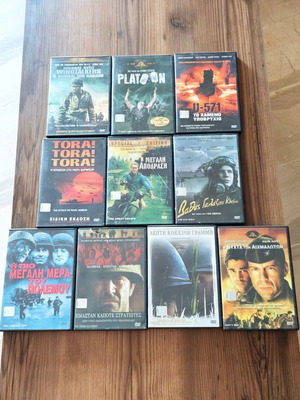 Deagostini War Movie Collection 10 DVDs used with booklets