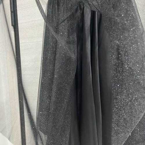 Zara black flared skirt new, evening style with tulle and sparkle, size L