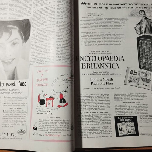 Journal vintage magazines used, pack of 2, April 1958 & February 1959