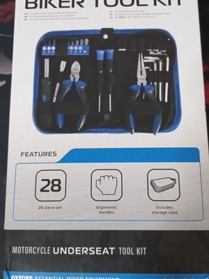 Σετ εργαλείων Oxford Biker Tool Kit καινούργιο, 28 τεμαχίων με εργονομικές λαβές
