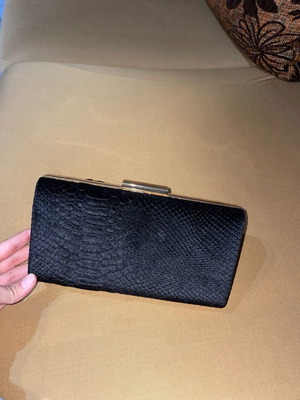 Evening bag used, handheld, without strap
