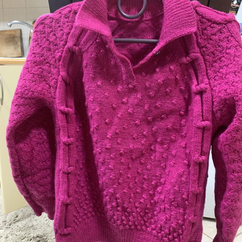 Handmade women's sweater new, pink, size XS